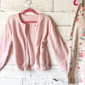Pink cardigan
